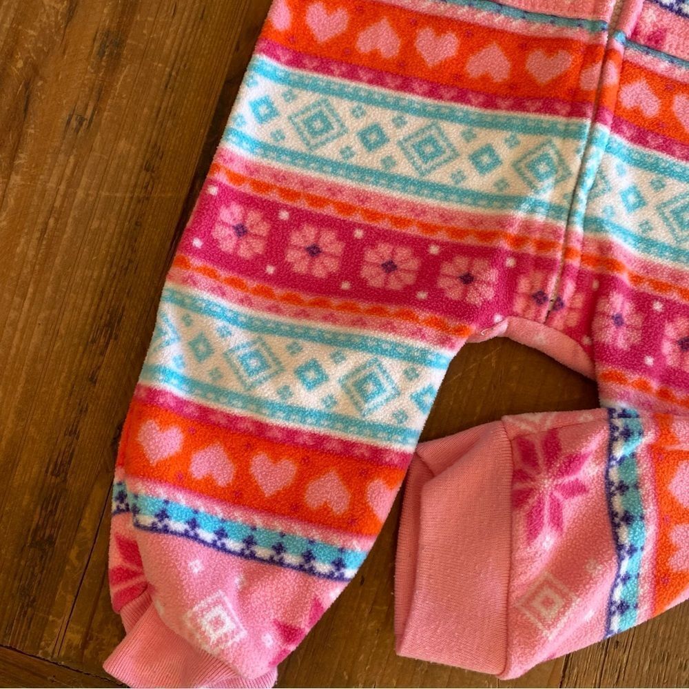 Carter’s Fleece Hooded Romper Size 9 M - Picture 3 of 10